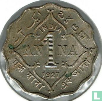 Brits-Indië 1 anna 1927 (Calcutta) - Afbeelding 1