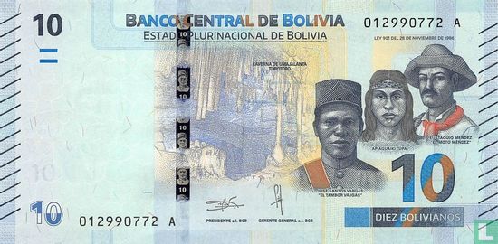 Bolivia 10 Bolivianos - Afbeelding 1