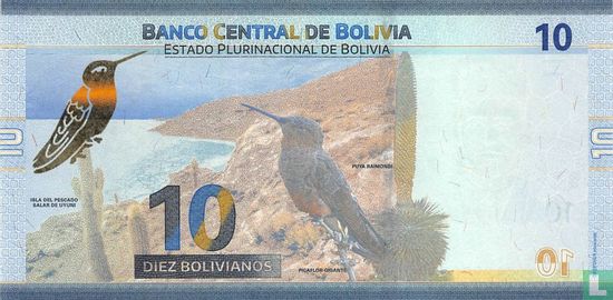 Bolivie 10 Bolivianos - Image 2