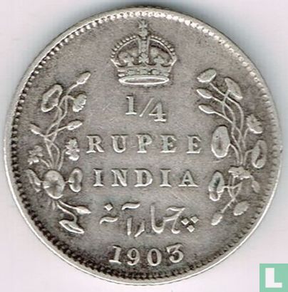 Brits-Indië ¼ rupee 1903 - Afbeelding 1