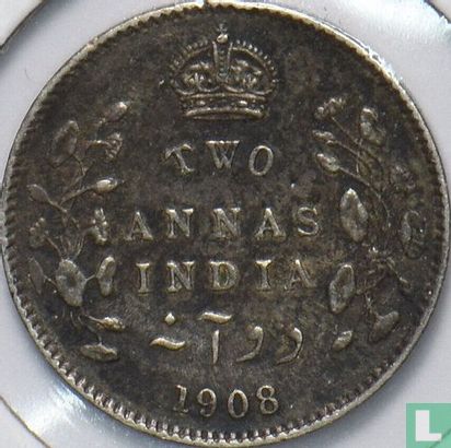 Brits-Indië 2 annas 1908 - Afbeelding 1