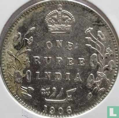 British India 1 rupee 1906 (Bombay) - Image 1
