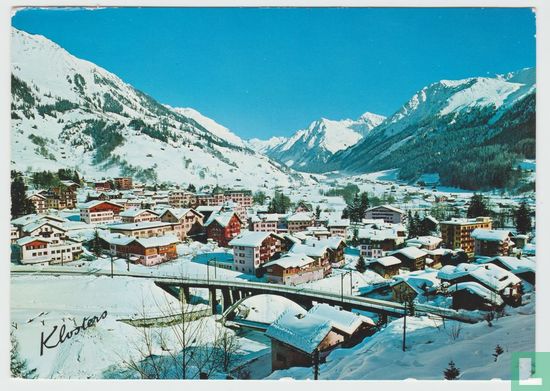 Klosters Graubünden mit Silvrettagruppe Schweiz 1968 Ansichtskarten - Switzerland Postcard - Afbeelding 1