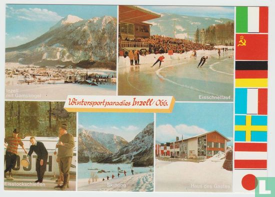 Inzell Obb Internationaler Wintersportplatz Eisschnellaufzentrum Bayern Ansichtskarten - Winter Sports Center Postcard - Image 1