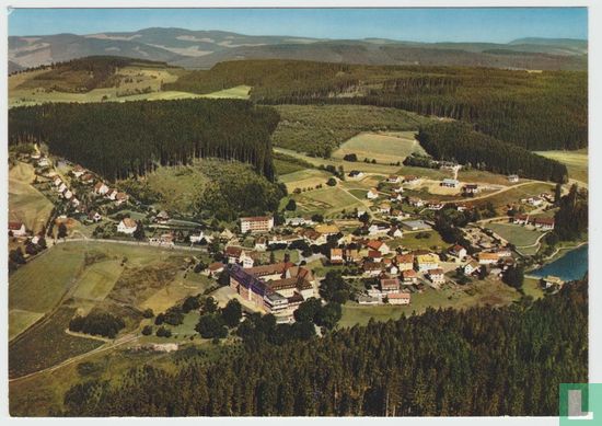 Friedenweiler im Schwarzwald Höhenluftkurort u. Wintersportplatz Luftaufnahme Baden-Württemberg Ansichtskarten -Postcard - Bild 1