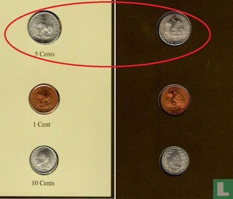 Liberia 5 cents 1984 - Afbeelding 3