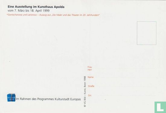 Eine Ausstellung in Kunsthaus Apolda - vorm 7. März bis 18. April 1999 - Bild 2