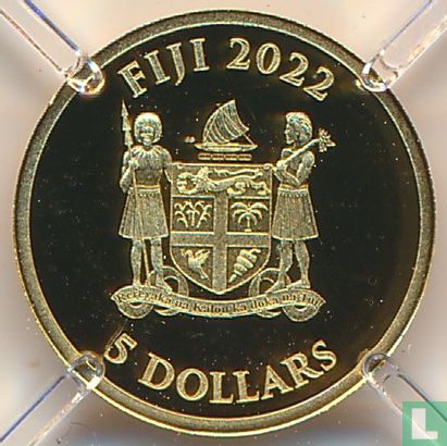 Fiji 5 dollars 2022 (PROOF) "100th anniversary Lincoln Memorial" - Image 1