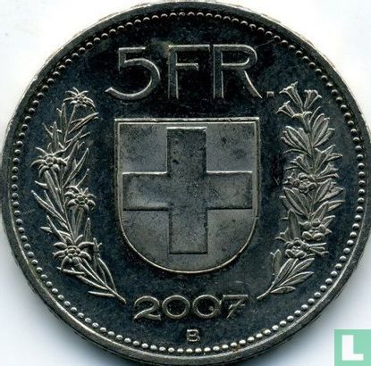 Zwitserland 5 francs 2007 - Afbeelding 1