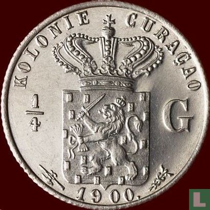 Curaçao ¼ gulden 1900 (BE) - Image 1