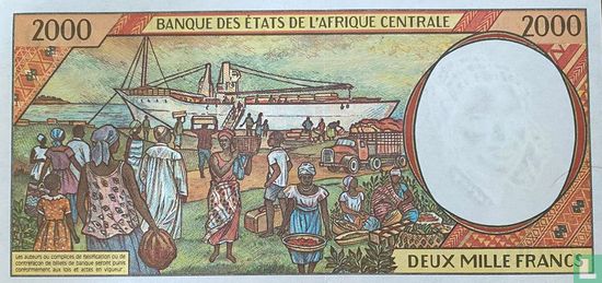 Centraal Afrikaanse Staten 2000 Francs  (F-Central African Republic) - Afbeelding 2