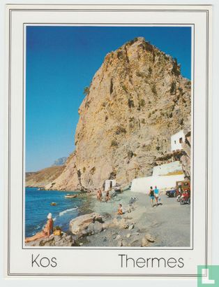 Kos Thermes Therma Beach Greece Postcard - Image 1