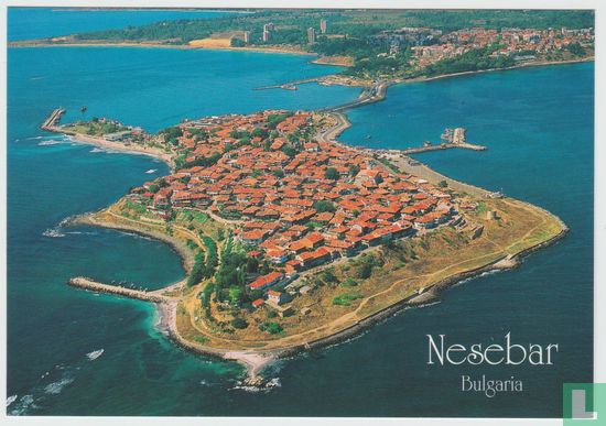 Nessebar Bulgaria Aerial View Postcard - Image 1