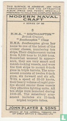 H.M.S. "Southhampton" British Cruiser, "Southhampton" Class. - Afbeelding 2
