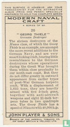 "Georg Thiele" German Destroyer. - Bild 2