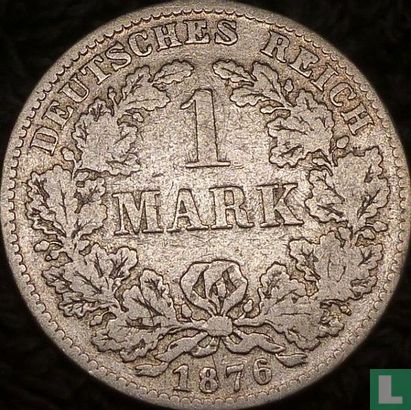Duitse Rijk 1 mark 1876 (H) - Afbeelding 1