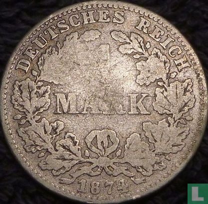 Empire allemand 1 mark 1874 (C) - Image 1