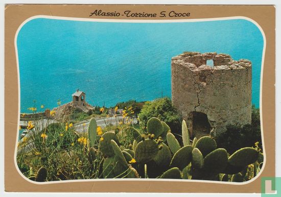 il Torrione di S. Croce Alassio Savona Liguria Italia Cartoline, The Donjon of S. Croce Lorrione S. Croce Postcard - Image 1