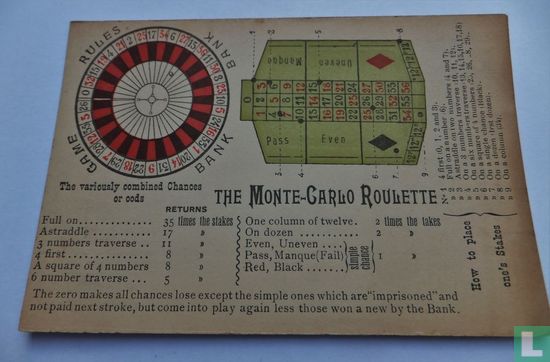 Monte Carlo - The Monte- Carlo Roulette - Afbeelding 1