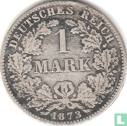 German Empire 1 mark 1873 (B) - Image 1