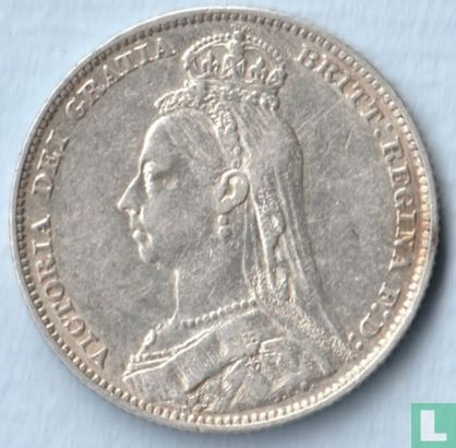 United Kingdom 1 shilling 1892 - Image 2