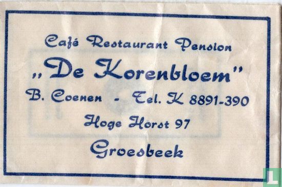 Café Restaurant Pension "De Korenbloem" - Afbeelding 1