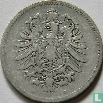Empire allemand 1 mark 1880 (H) - Image 2