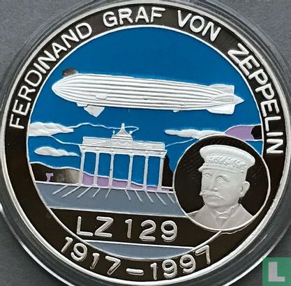 Benin 1000 Franc 1997 (PP) "80th anniversary Death of Ferdinand Graf Von Zeppelin" - Bild 1