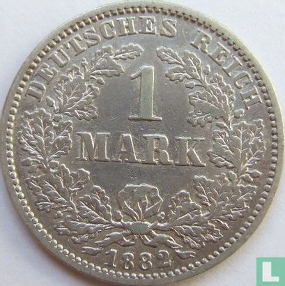 German Empire 1 mark 1882 (G) - Image 1