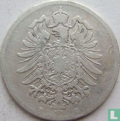 Empire allemand 1 mark 1880 (D) - Image 2
