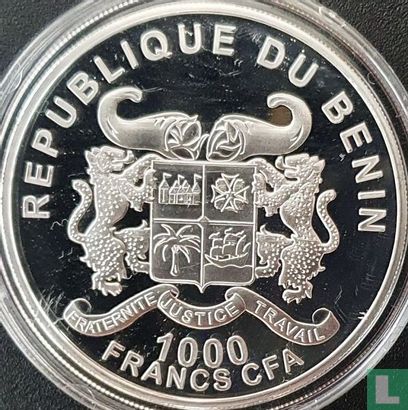 Benin 1000 francs 2015 (PROOFLIKE) "Elephant of Benin" - Image 2