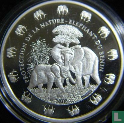 Benin 1000 francs 2016 (PROOFLIKE) "Elephant of Benin" - Image 1