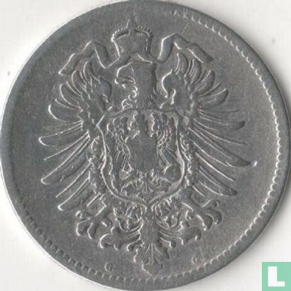 Empire allemand 1 mark 1881 (G) - Image 2