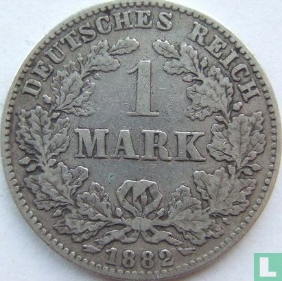 Duitse Rijk 1 mark 1882 (J) - Afbeelding 1