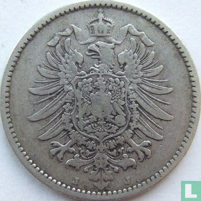 Empire allemand 1 mark 1882 (J) - Image 2