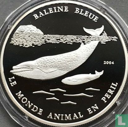 Bénin 1000 francs 2004 (BE) "Blue whale" - Image 1