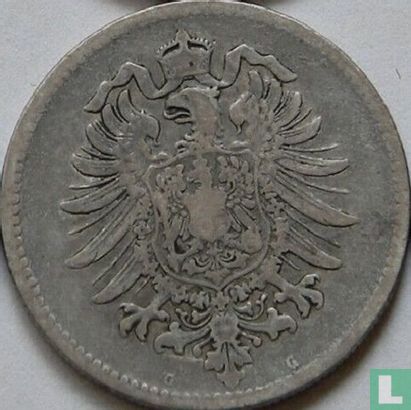 Empire allemand 1 mark 1886 (G) - Image 2