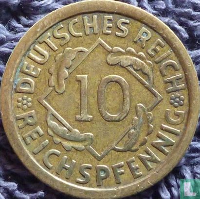 Duitse Rijk 10 reichspfennig 1930 (F) - Afbeelding 2
