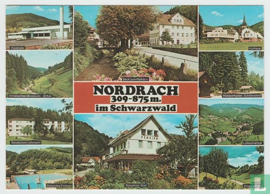 Nordrach im Schwarzwald Freiburg Baden-Württemberg 1976 Ansichtskarten, Multiview Germany Postcard - Image 1