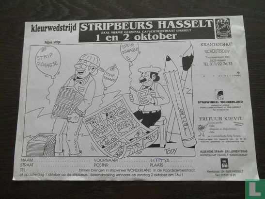 Stripbeurs Hasselt zaal Nieuwe Germinal - Afbeelding 1