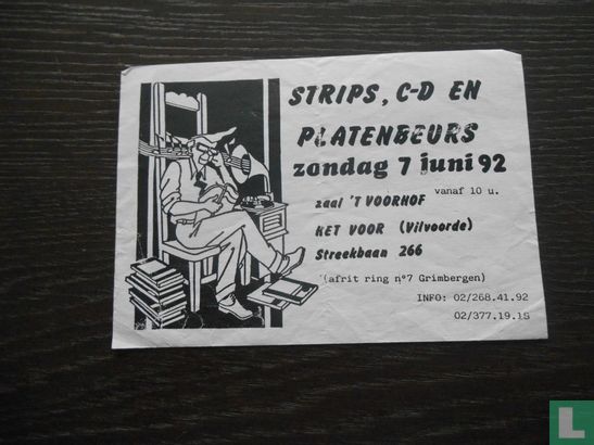 Strips. C-D en platenbeurs Vilvoorde - Image 1