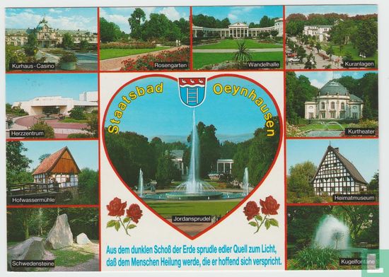 Staatsbad Bad Oeynhausen Nordrhein-Westfalen 1996 Ansichtskarten, North Rhine-Westphalia Multiview Postcard - Image 1