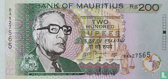 Mauritius 200 Rupees - Afbeelding 1