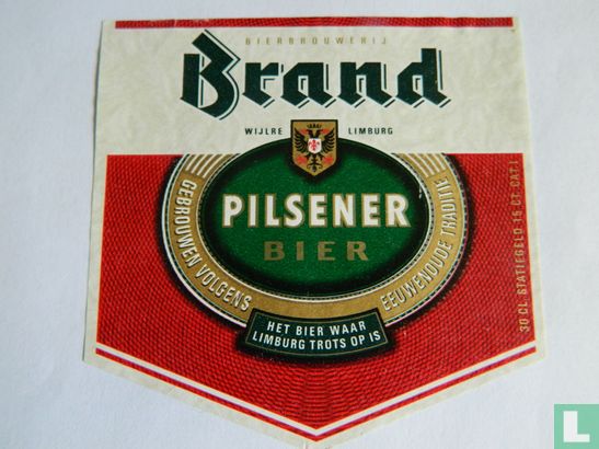 Brand Bier Pilsener   - Afbeelding 1