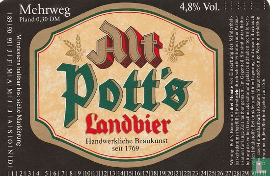 Alt Pott's Landbier