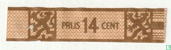 Prijs 14 cent - (Achterop: N.V. "La Bolsa", Kampen - 18) - Image 1