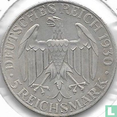 German Empire 5 reichsmark 1930 (A) "1929 Graf Zeppelin's circumnavigation of the world" - Image 1