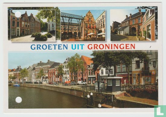 Groningen Nederland Postkaarten, Netherland Multiview Postcard - Image 1