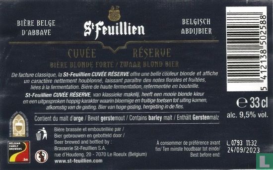 St. Feuillien Cuvée Réserve - Image 2
