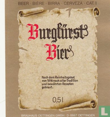 Burgfürst Bier